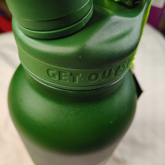 Cuddle Collab Pet Water Bottle Bowl Cat Dog Travel Green Yellow Heavy 46 Oz. - Picture 3 of 16